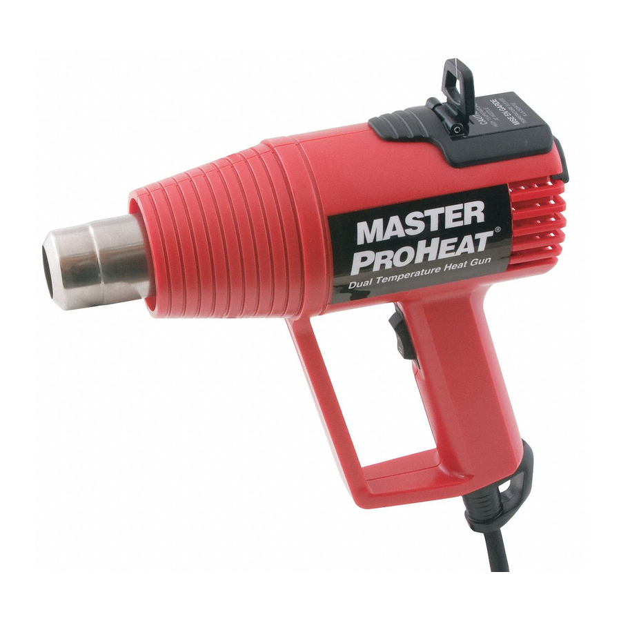 Master Appliance Master Heat Gun HG-201A Mode D'emploi