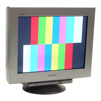 Sony Trinitron GDM-F420 Mode D'emploi