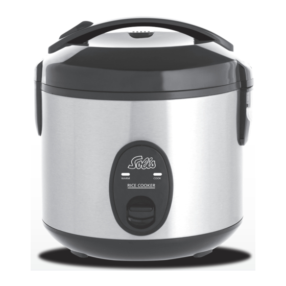 SOLIS Rice Cooker Compact 821 Guide De Démarrage Rapide