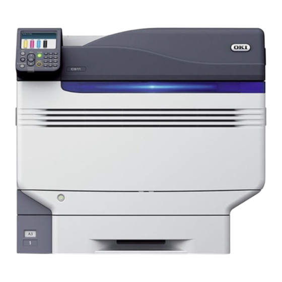 Oki C911dn Mode D'emploi