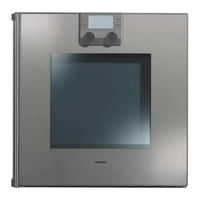 Gaggenau BO 220-111 CD INOX Notice D'utilisation