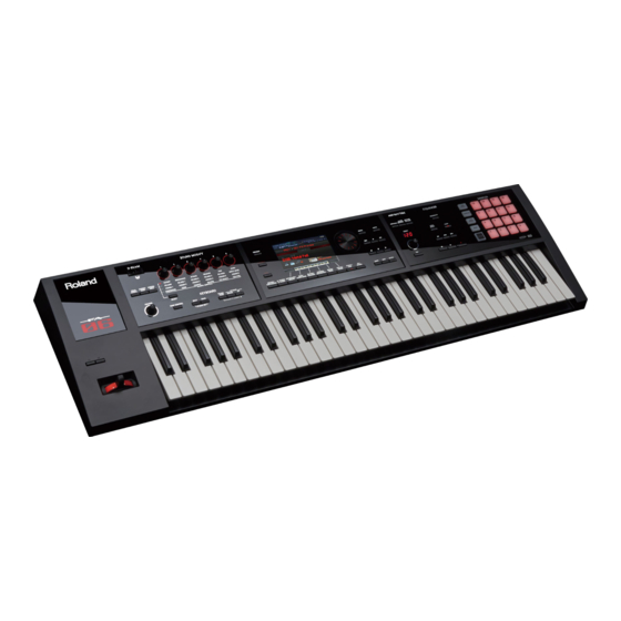 Roland FA06 Démarrage Rapide