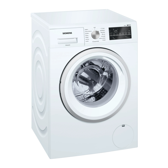 Siemens WM14T419FF Notice D'utilisation Et D'installation