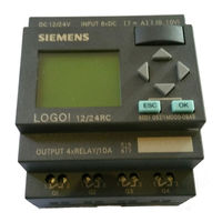 Siemens LOGO! 24o Mode D'emploi