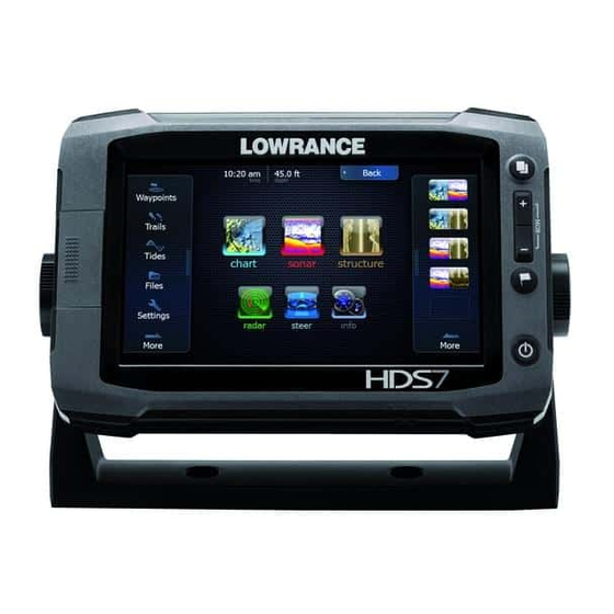 Lowrance HDS Gen2 Touch Combo Guide De Démarrage Rapide