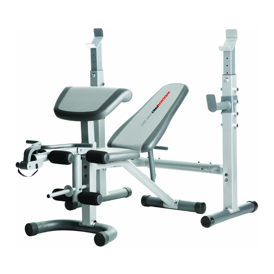 Weider Pro 290 WC Manuels