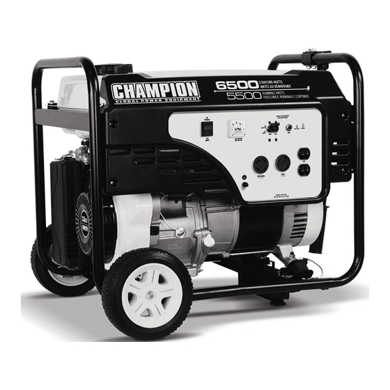 Champion Global Power Equipment 6500 Guide D'entretien Et D'utilisation