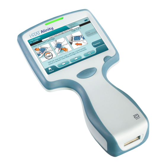 Abbott i-STAT Alinity Guide De Référence Rapide