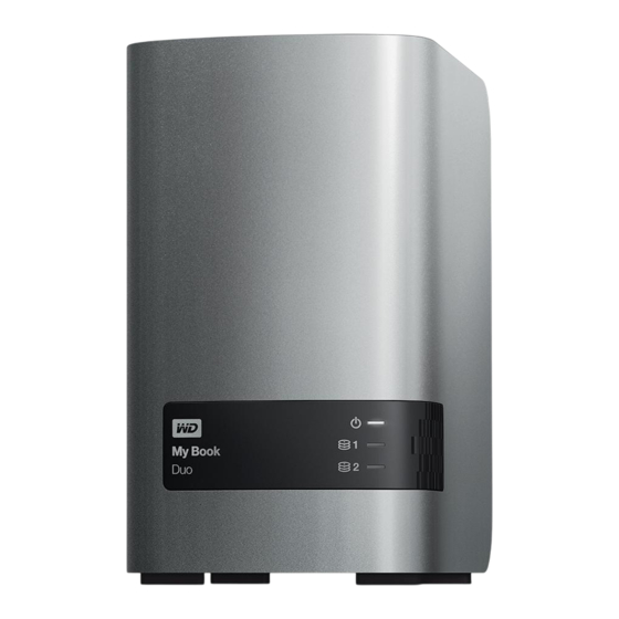 Western Digital My Book Duo Manuel D'utilisation