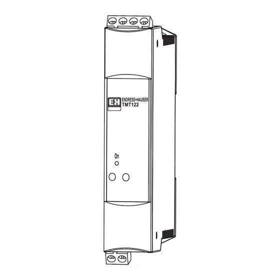 Endress+Hauser iTEMP TMT122 Mode D'emploi