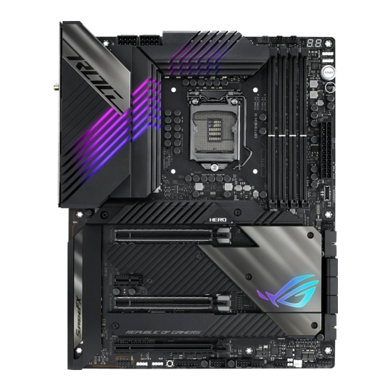 Asus ROG MAXIMUS XIII HERO Mode D'emploi