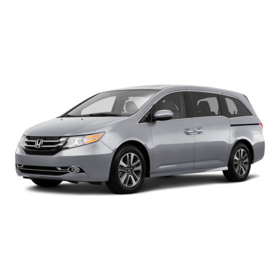 Honda ODYSSEY 2015 Manuel Du Propriétaire