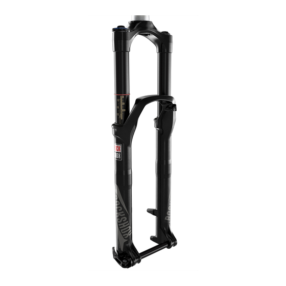 SRAM RockShox PIKE RCT3 Manuel D'entretien