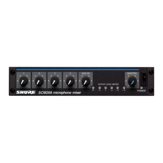 Shure SCM268 Mode D'emploi