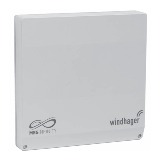 Windhager INF F05 W Notice De Montage Et D'utilisation