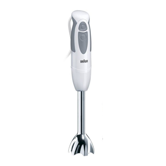 Braun MultiQuick 3 Mode D'emploi