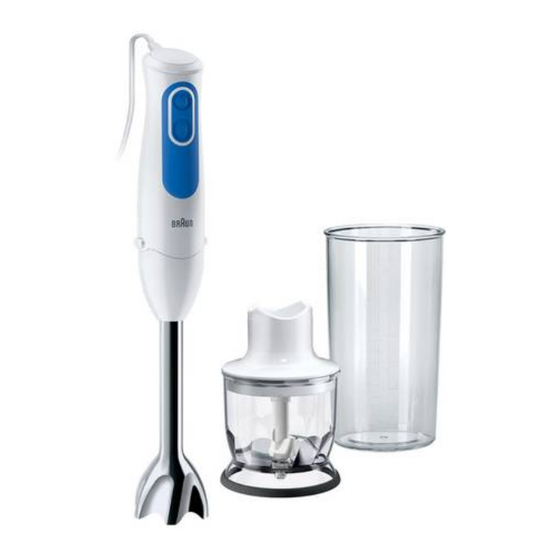 Braun MultiQuick 3 Guide Rapide