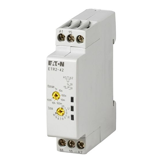 Eaton ETR2 Notice D'installation