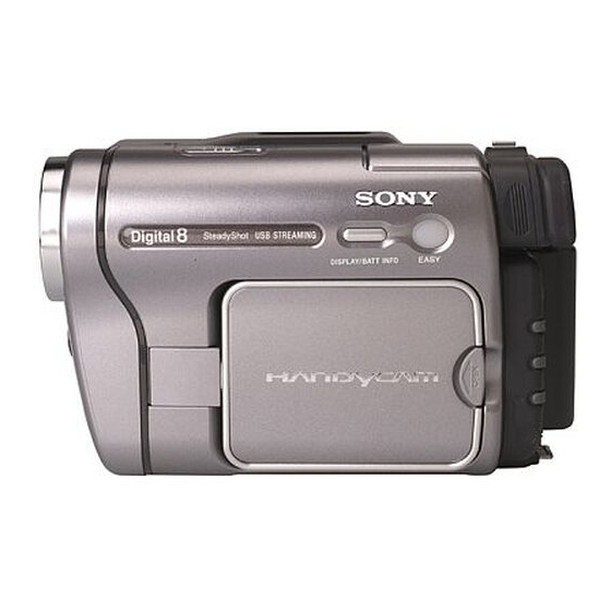 Sony Handycam CCD-TRV238E Mode D'emploi