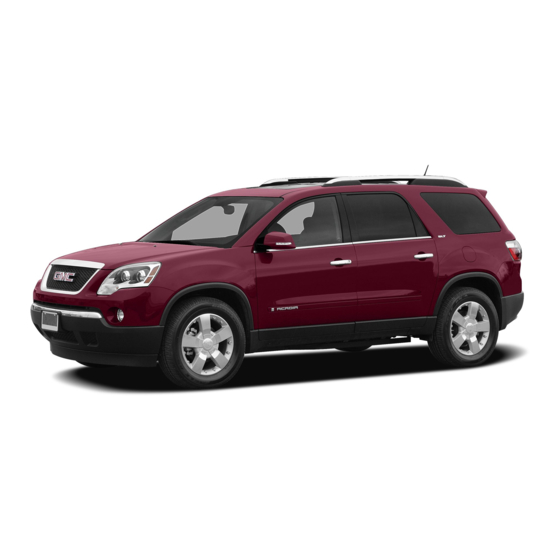 GMC Acadia 2008 Guide Du Propriétaire