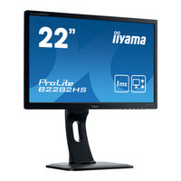 Iiyama ProLite E2282HS Mode D'emploi