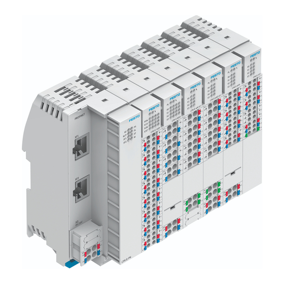 Festo CPX-E Mode D'emploi
