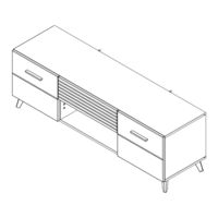 Forma Ideale BRETAGNA TV 150 UP 01347 Instructions D'assemblage