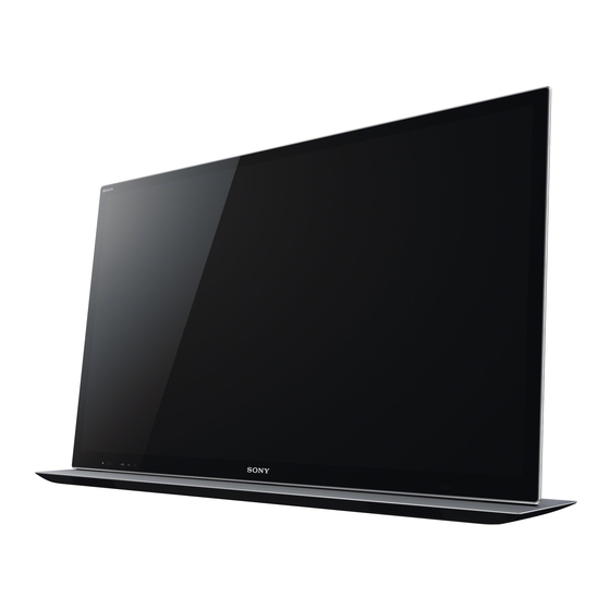 Sony BRAVIA KDL-55HX855 Mode D'emploi