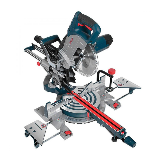 Bosch GCM 8 SJL Professional Mode D'emploi