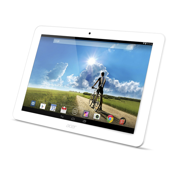 Acer Iconia Tab 10 Manuel D'utilisation