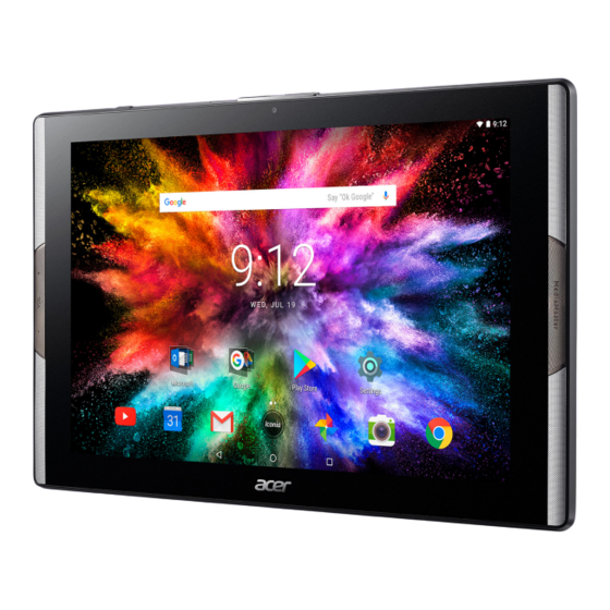 Acer Iconia Tab 10 Manuel D'utilisation