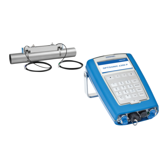 KROHNE OPTISONIC 6300 P Notice Technique
