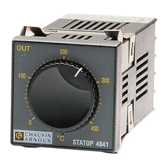Chauvin Arnoux STATOP 4841 Mode D'emploi