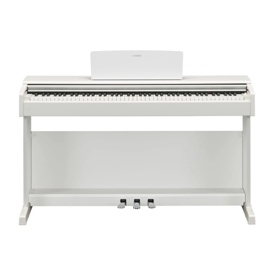 Yamaha Arius YDP-164 Mode D'emploi