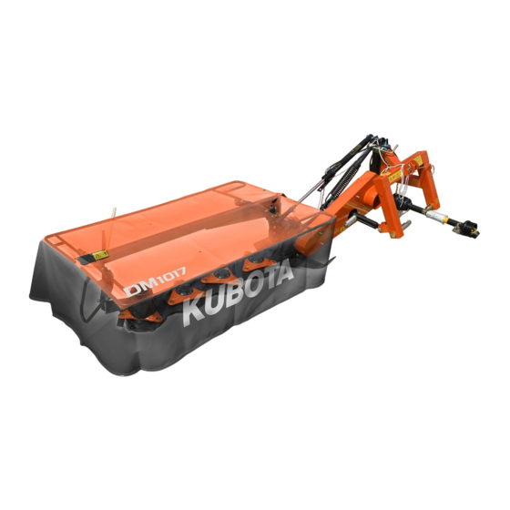 Kubota DM 1017 Manuels