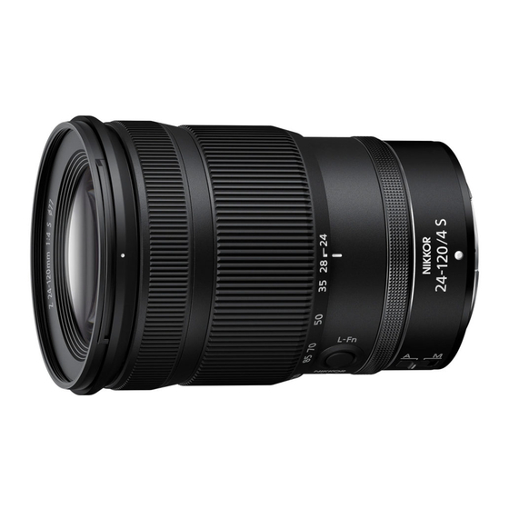 Nikon NIKKOR Z 24-120mm f/4 S Guide De Référence