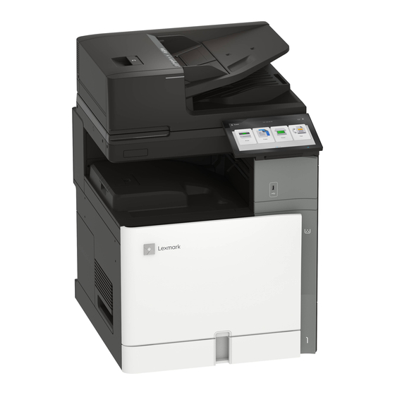 Lexmark CX833 Guide De L'utilisateur