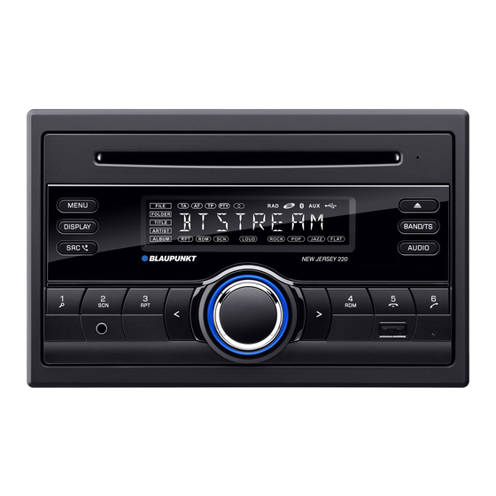 Blaupunkt NEW JERSEY 220 BT Mode D'emploi Et De Montage
