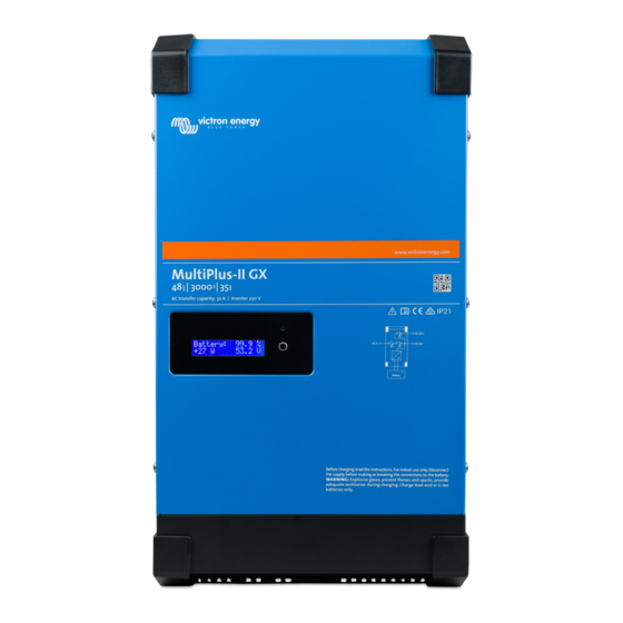 Victron energy EasySolar-II 48/3000/35-32 230V MPPT 250/70 GX Manuel