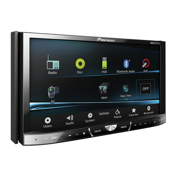 Pioneer AVH-X5500BT Manuel D'installation