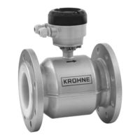 KROHNE OPTIFLUX 4000 Manuel De Référence