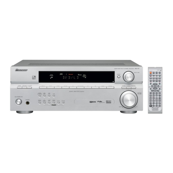 Pioneer VSX-417-S Mode D'emploi