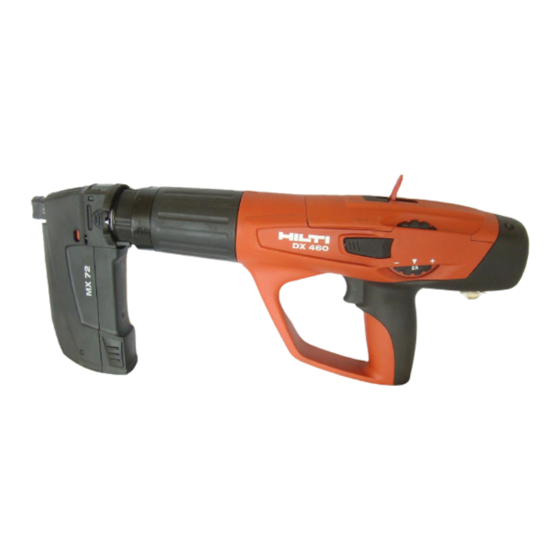 Hilti DX 460 Mode D'emploi