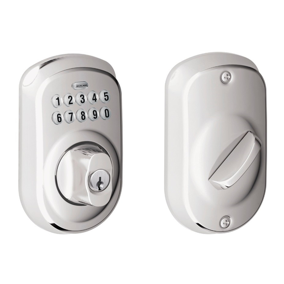 Schlage BE365 Notice D'installation