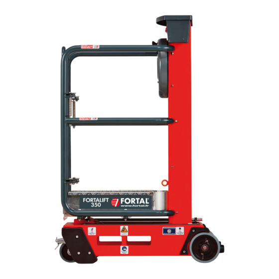 FORTAL Pecolift Fortalift 350 Manuel D'utilisation Et De Maintenance