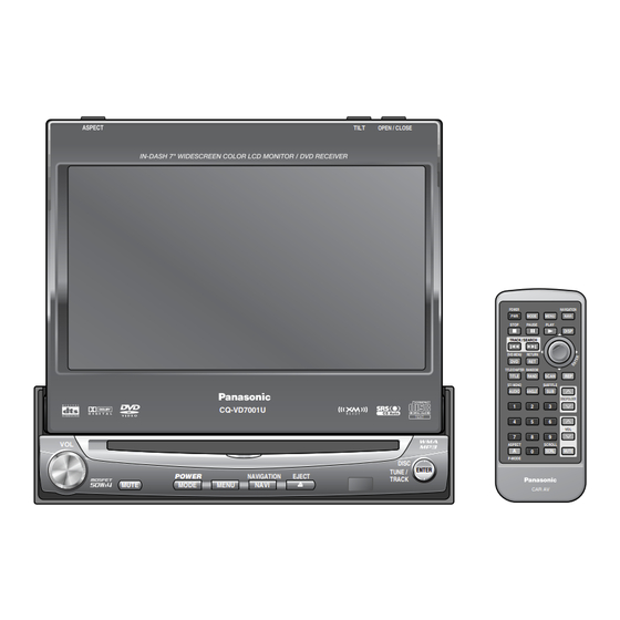 Panasonic CQ-VD7001U Manuel D'instructions