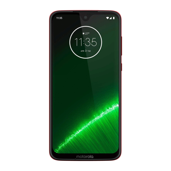 Motorola Moto G7 Plus Mode D'emploi