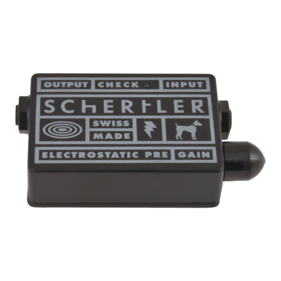 Schertler Stat Pre Guide Rapide