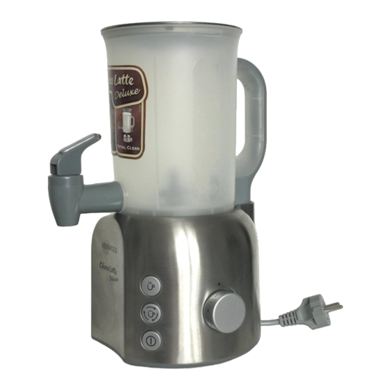 Kenwood Choco Latte Deluxe CL630 Serie Instructions