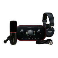 Focusrite vocaster two studio Guide D'utilisation